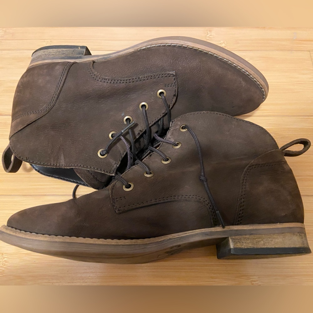 Diba True Brown Leather Chukka Boots | Ankle Boots 8.5 - Picture 2 of 7